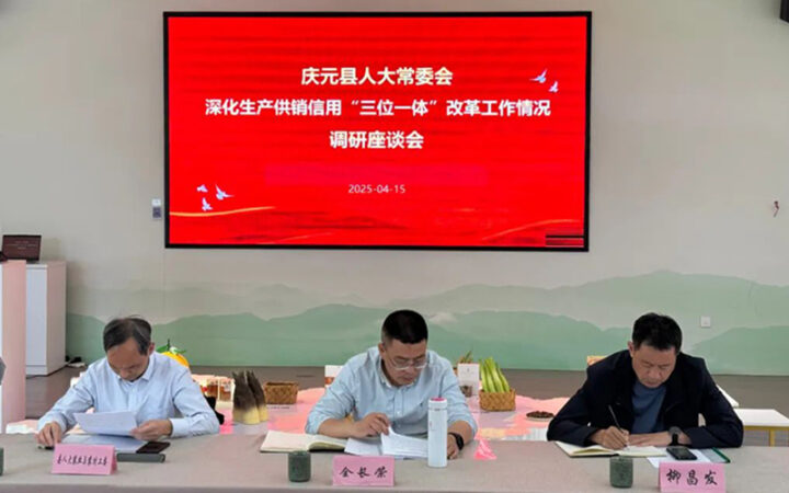 庆元县人大常委会专题调研深化农村“三位一体”改革工作