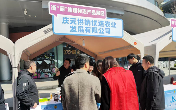 庆元供销优选携庆元地标产品参加丽水市地理标志品牌推广活动